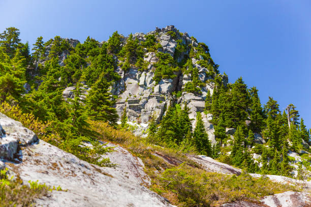 カスケードのピルチャック山 - north cascades national park aerial view washington state usa ストックフォトと画像