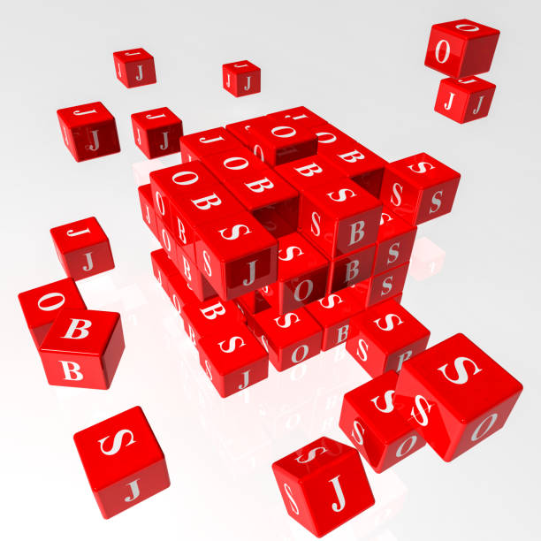istock jobs find cubes dice die isolated red for background  - 3d rendering 1254324121