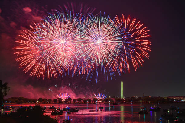 istock Fireworks - Celebrating Independence Day 4th of July 1254324763