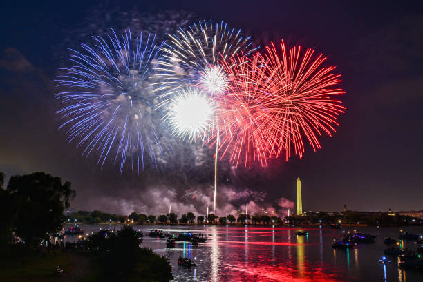 istock Fireworks - Celebrating Independence Day 4th of July 1254324765