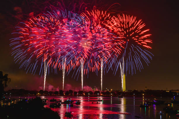 istock Fireworks - Celebrating Independence Day 4th of July 1254324767
