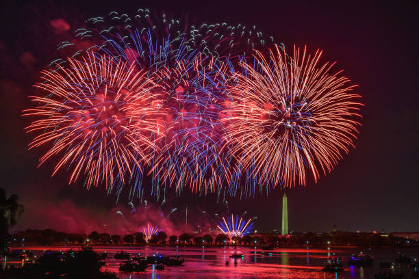 istock Fireworks - Celebrating Independence Day 4th of July 1254324785