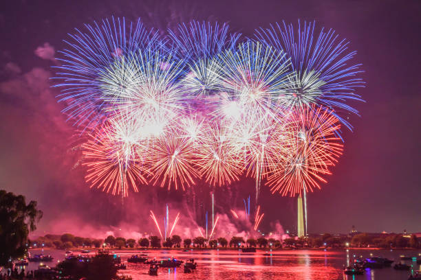 istock Fireworks - Celebrating Independence Day 4th of July 1254324791