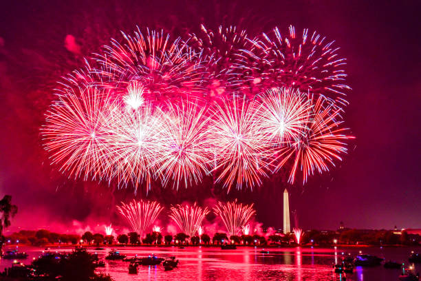 istock Fireworks - Celebrating Independence Day 4th of July 1254324792