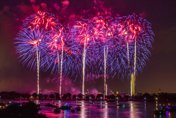 istock Fireworks - Celebrating Independence Day 4th of July 1254324798