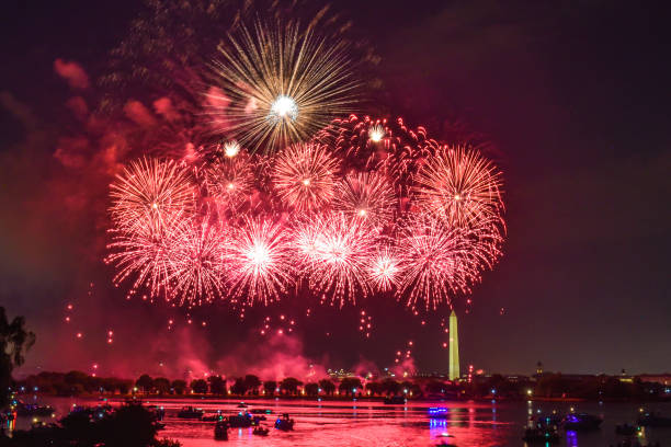 istock Fireworks - Celebrating Independence Day 4th of July 1254324799