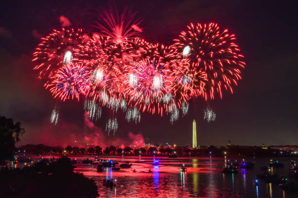 istock Fireworks - Celebrating Independence Day 4th of July 1254324800