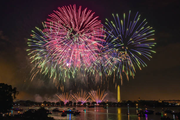 istock Fireworks - Celebrating Independence Day 4th of July 1254324810