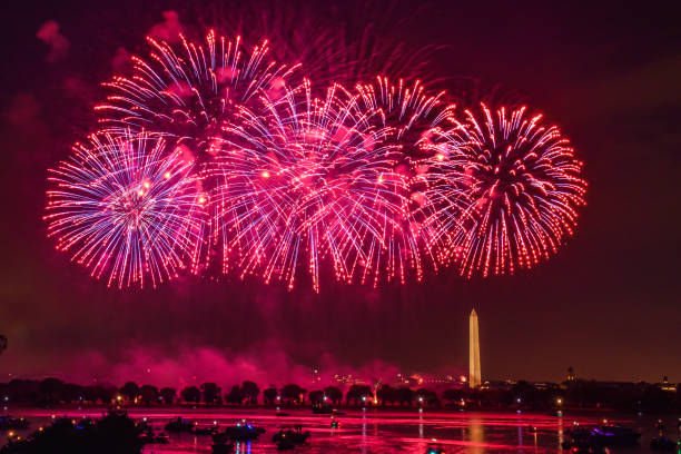 istock Fireworks - Celebrating Independence Day 4th of July 1254324811
