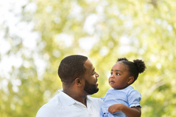 istock African American father and daughter. 1254333232