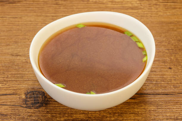 istock Japanese tradtitional Miso soup with tofu 1254338130