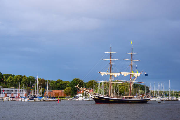 istock Windjammer on the Hanse Sail in Rostock, Germany 1254343564