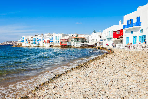 istock Mykonos island beach, Greece 1254344582