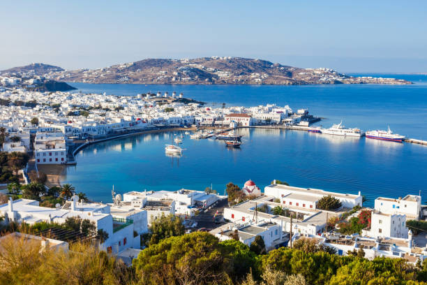 istock Mykonos island in Greece 1254344597
