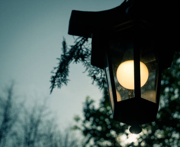 istock Vintage street lamp or lamp post hanging . 1254345940