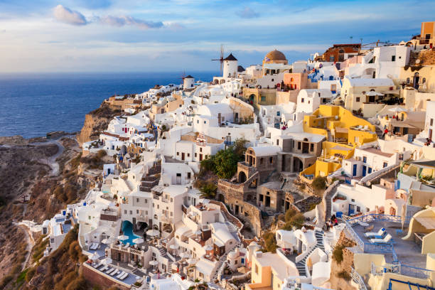 istock Oia town in Santorini 1254346665