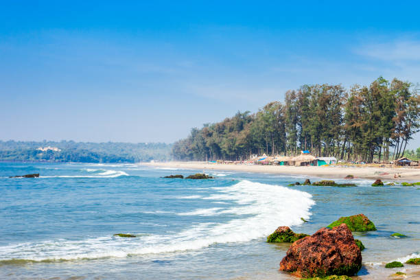 Beach in Goa, India Keri or Kerim or Querim beach in north Goa, India palolem beach stock pictures, royalty-free photos & images