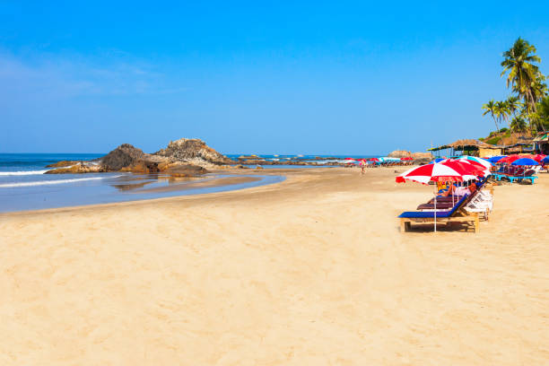 Vagator beach in Goa, India