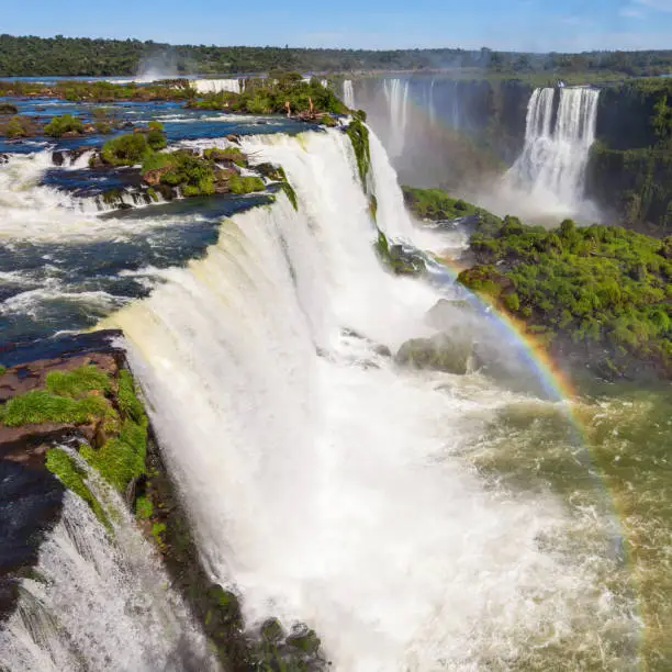 Iguazu Falls are waterfalls of the Iguazu River on the border of the Argentina and the Brazil. Its one of the New 7 Wonders of Nature.