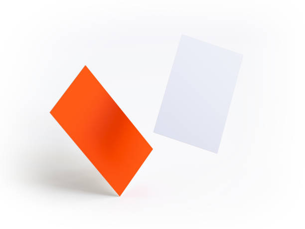 istock Business card mockup on white background 1254346848