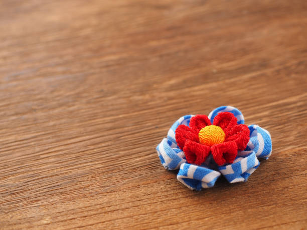 istock Japanese fabric flower 1254348203