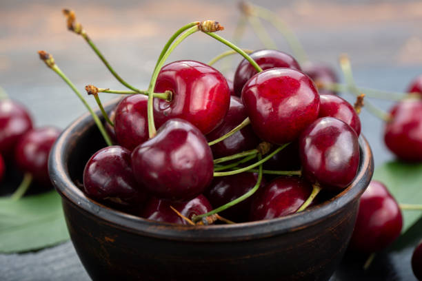 istock Sweet cherry in a plate 1254350317