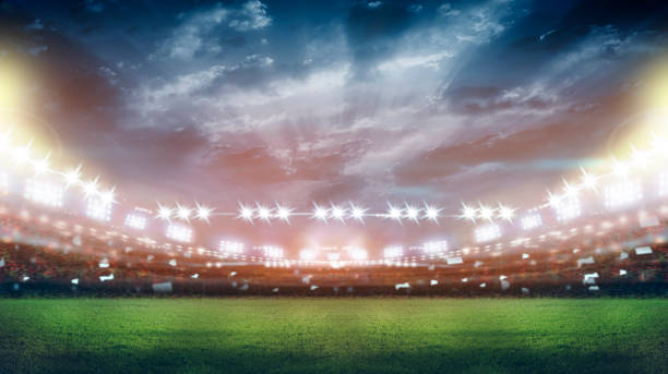 istock stadium in lights and flashes 3d. 1254350513