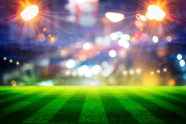 istock lights at night and football stadium 3D 1254352380
