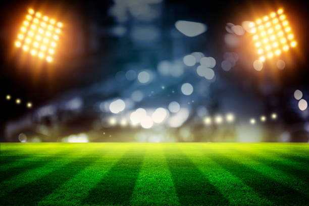 istock lights at night and football stadium 3D 1254352388