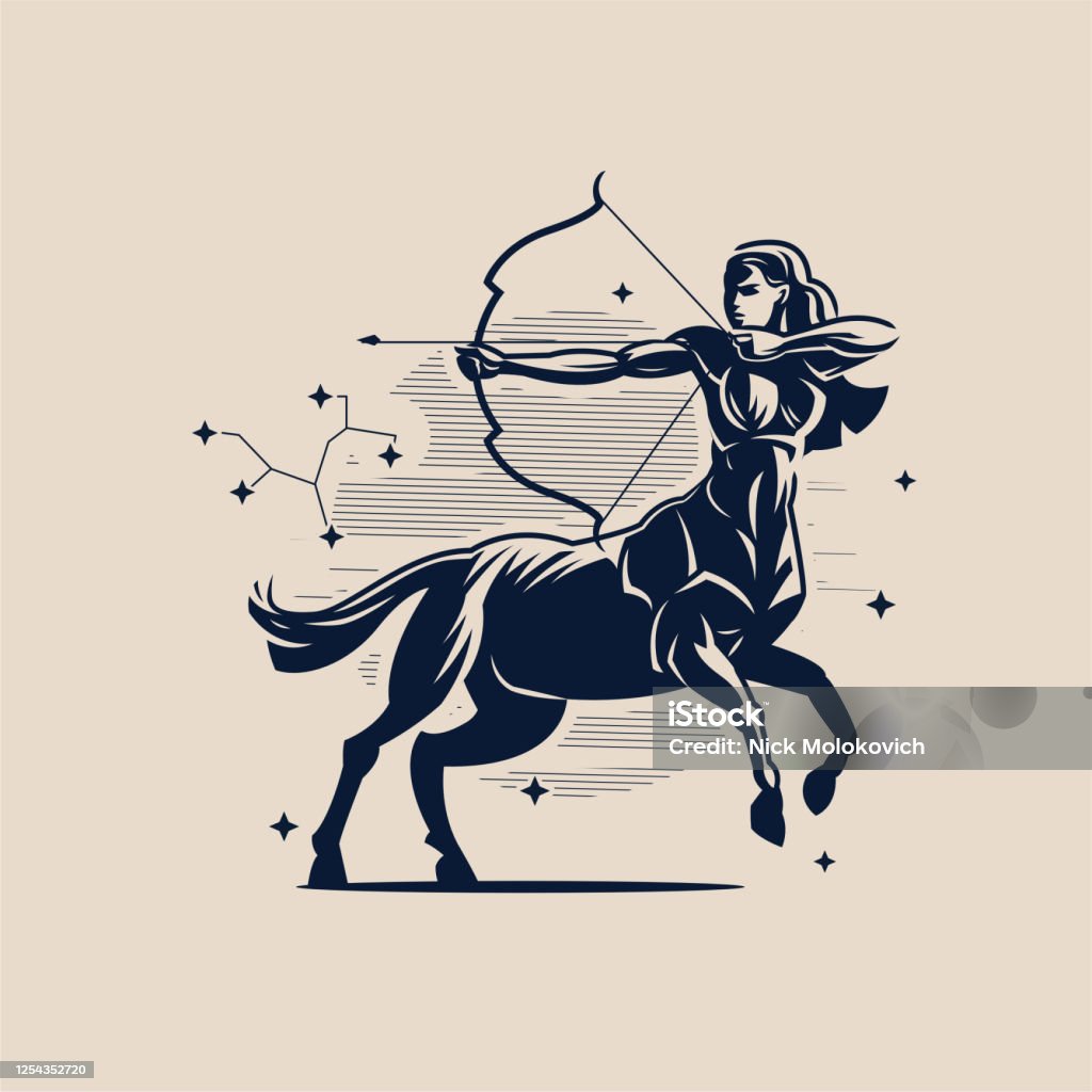 Dấu Hiệu Của Cung Hoàng Đạo Nhân Mã Hình minh họa Sẵn có - Tải ...