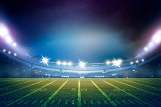 american football stadium 3D stock photo