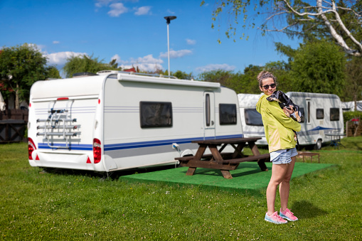 Holidays in Poland - active rest in camping trailer by the Drawsko lake in Czaplinek, west pomeranian voivodeship