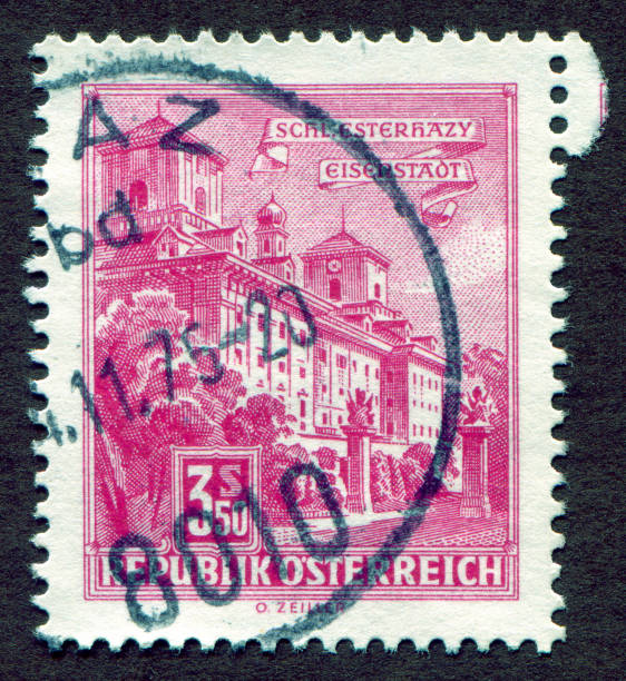 istock Austria stamps: Shows Esterhazy Palace, Eisenstadt, series 