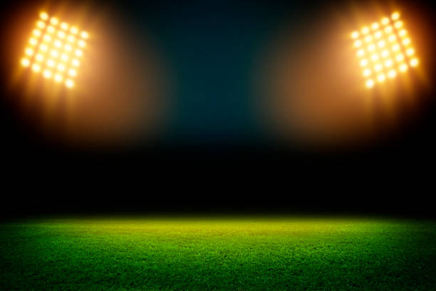 istock lights at night and stadium 3D 1254358675