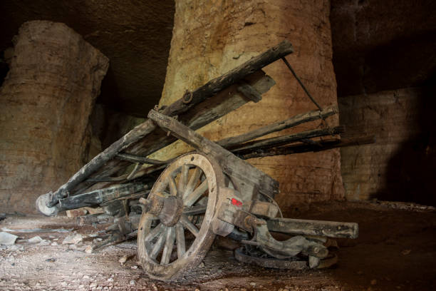 istock An ancient cave in the mountain 1254360920