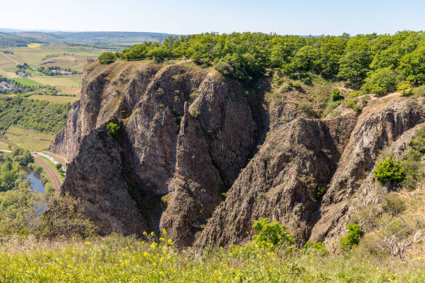 istock Wide angle view at landscape from Rotenfels, Bad Muenster am Stein 1254373741