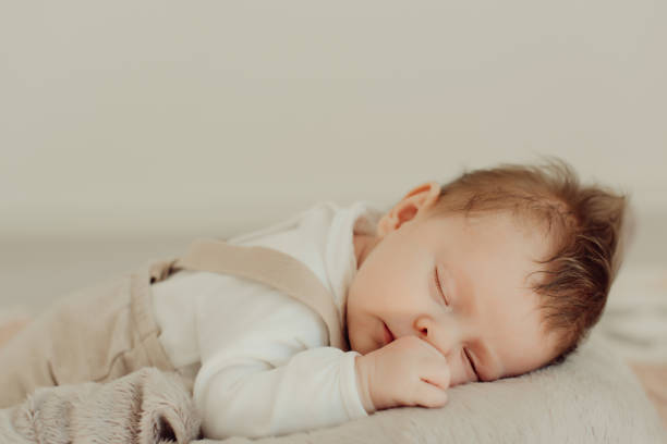 istock Portrait of a newborn baby sleeping 1254378411