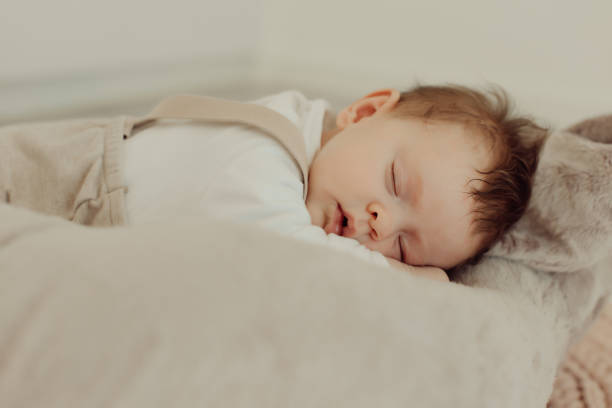 istock Portrait of a newborn baby sleeping 1254378412