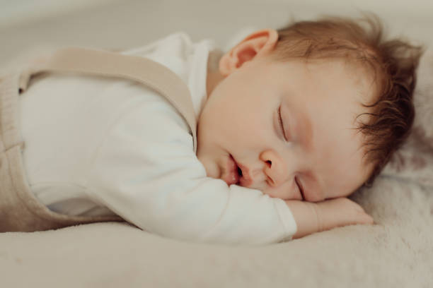 istock Portrait of a newborn baby sleeping 1254378413
