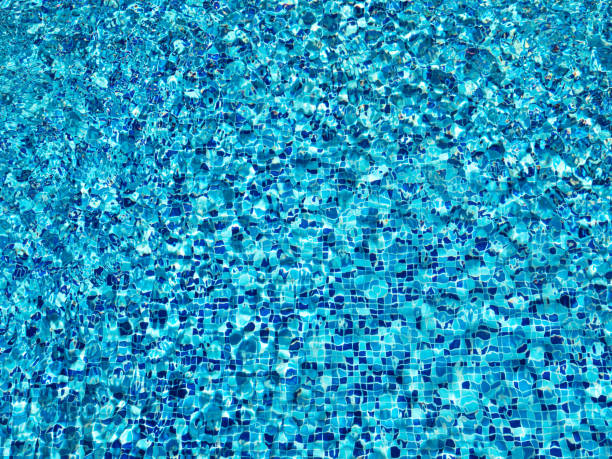 istock Surface of blue ripped water in swimming pool 1254380666