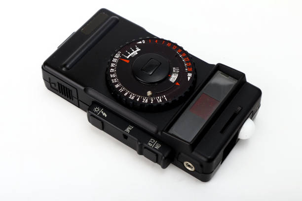 istock Old and vintage analog ambient and flash light meter 1254382198