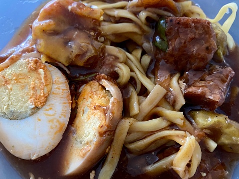 Braised noodles or Lor Mee is a local favorite.