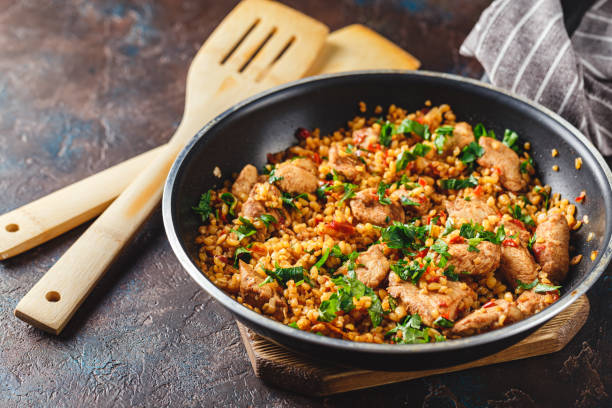 istock Cous Cous whit meat and vegetables 1254388372
