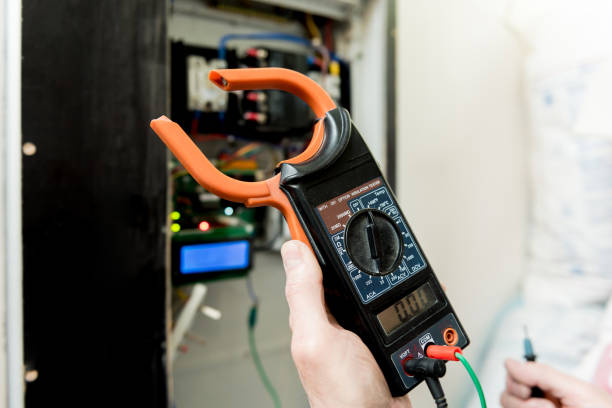 istock The man is repairing the switchboard voltage with automatic switches. 1254395868