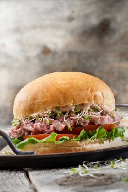 istock Grilled Ahi Tuna Steak Burger 1254398679