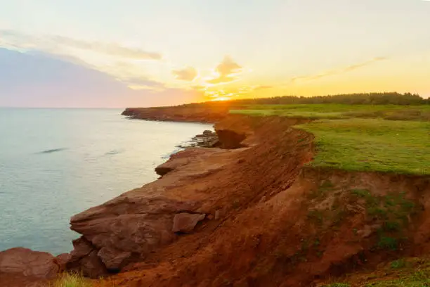 Sunrise view in the Oceanview Lookoff, Cavendish, Prince Edward Island, Canada