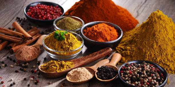 istock Variety of spices on kitchen table 1254416942