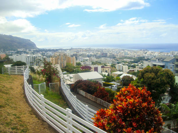 View on Saint-Denis in La Reunion island.