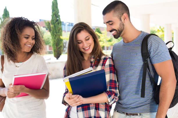 istock Group of students in Campus 1254419644