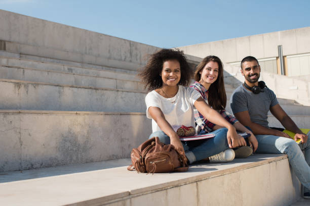 istock Group of students in Campus 1254419706